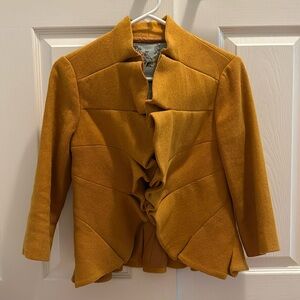 Anthropologie cropped ruffle jacket. Vintage look